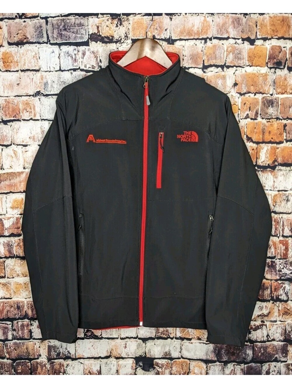 The North Face Mens Large ShellRock Jacket Softshell Black Hiking Outdooor Apex